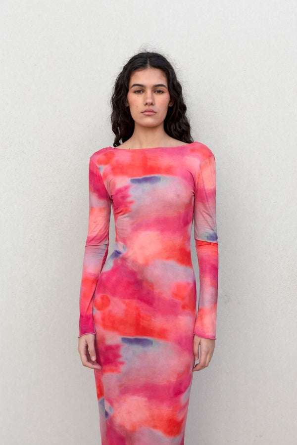 VESTIDO LARGO ESTAMPADO