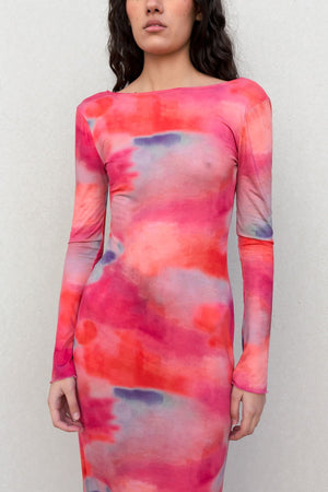 VESTIDO LARGO ESTAMPADO