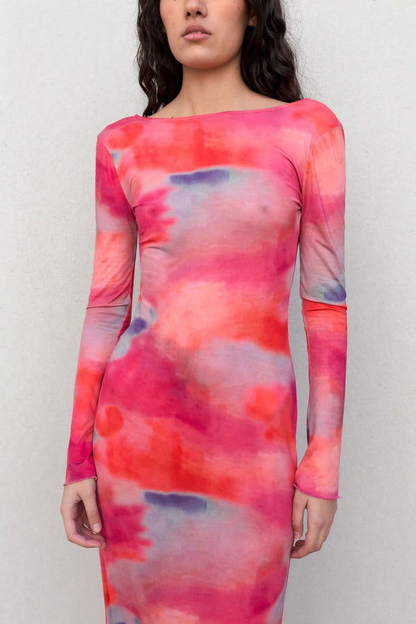 VESTIDO LARGO ESTAMPADO