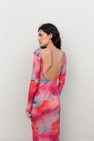 VESTIDO LARGO ESTAMPADO