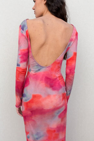 VESTIDO LARGO ESTAMPADO