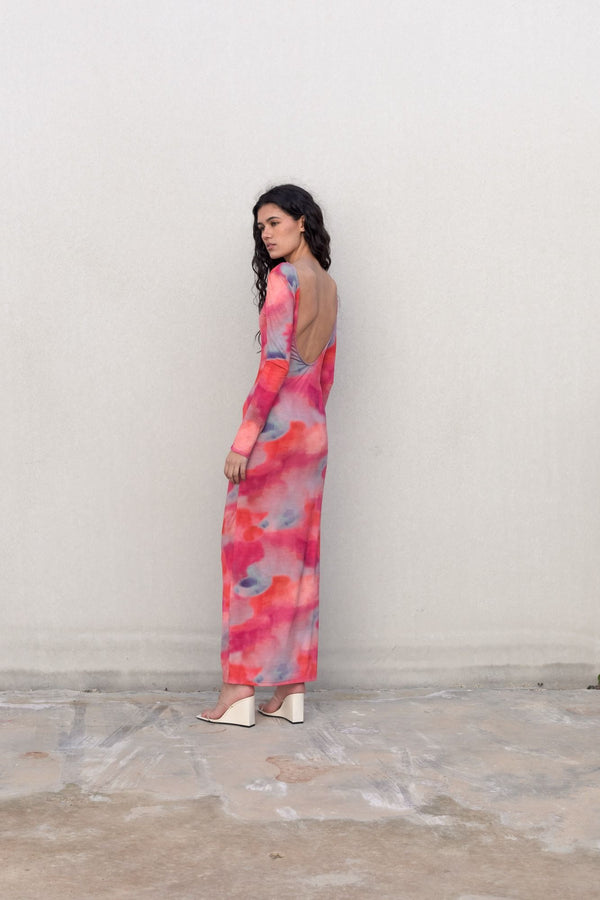 VESTIDO LARGO ESTAMPADO