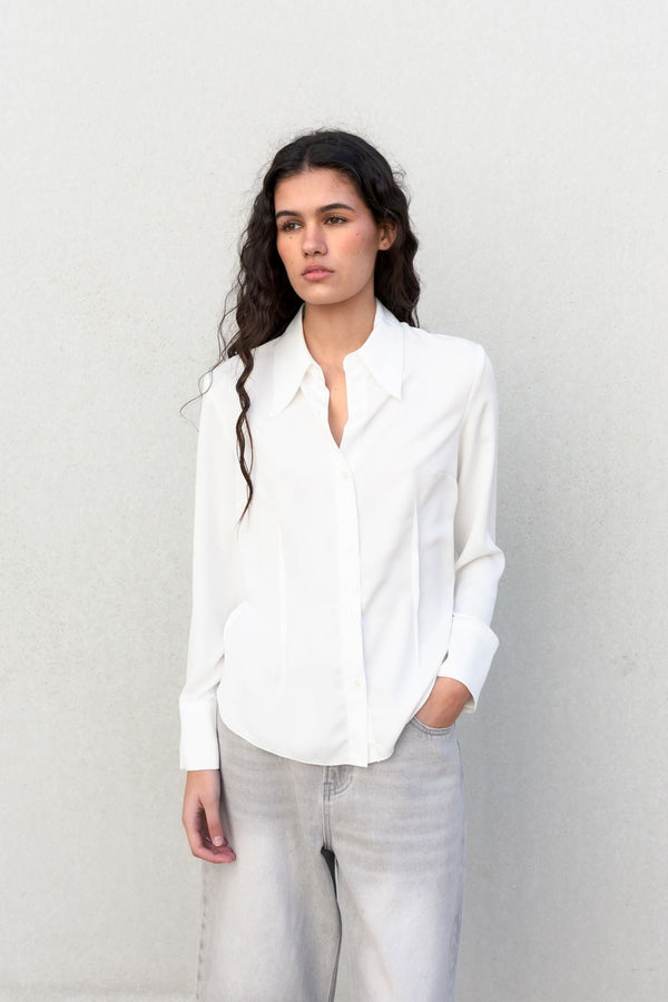 CAMISA ENTALLADA PINZAS