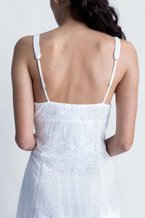 VESTIDO MIDI PERFORADO