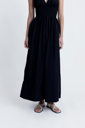 VESTIDO MIDI BORDADO